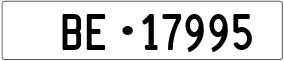 Trailer License Plate